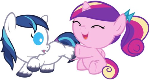 Foal-Shining-Armor-and-Cadence-my-little-pony-friendship-is-magic-31050696-500-267