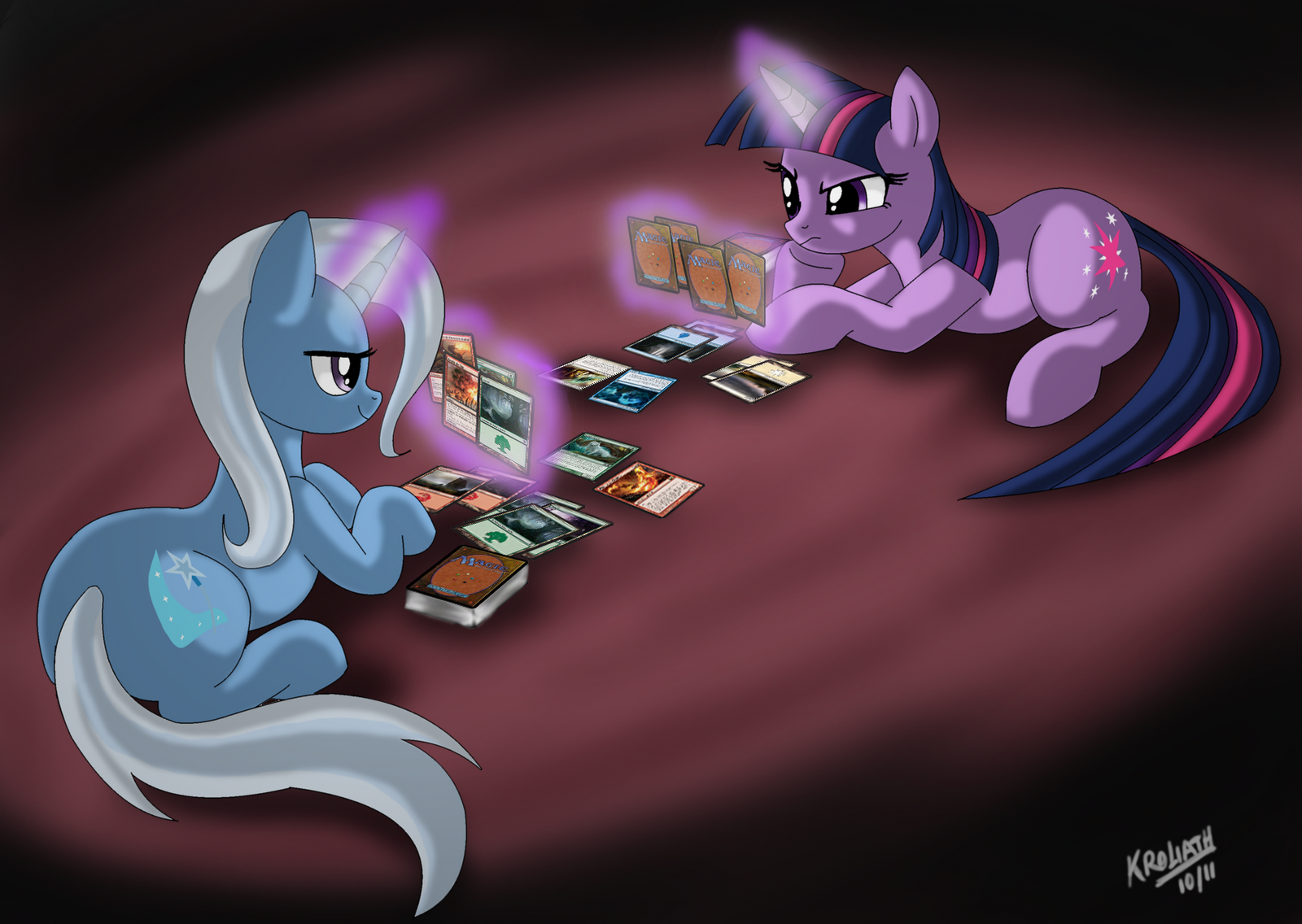 70263+-+The_Great_And_Powerful_Trixie+Trixie+artist+kroliath+duel+magic_the_gathering+twilight_sparkle