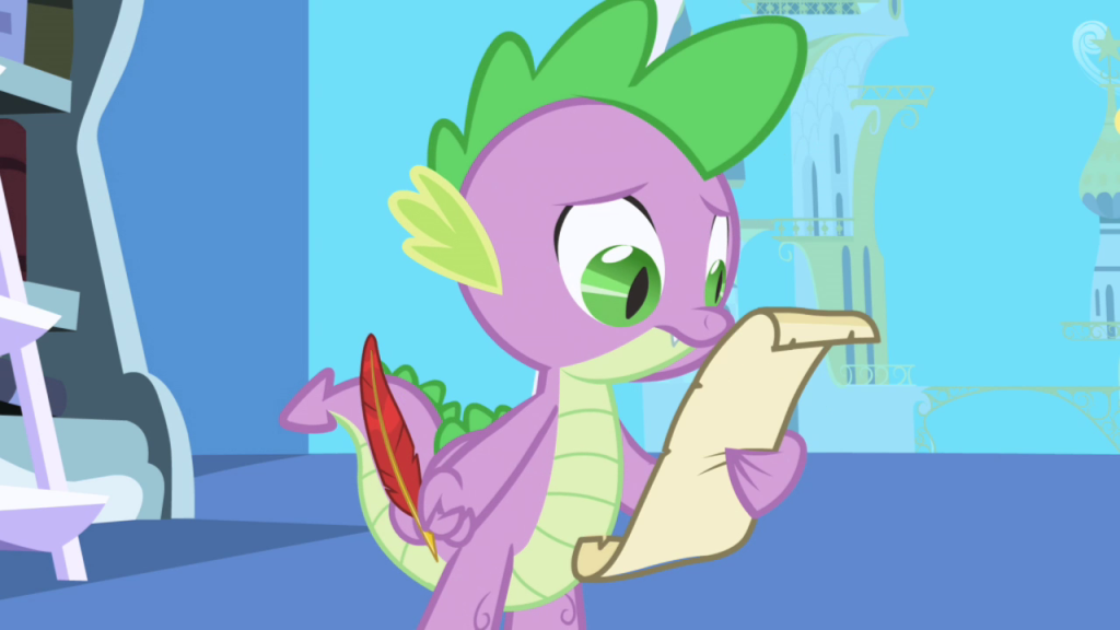 Spike con pergamena episodio 1