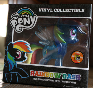 Rainbow Dash in vinile trasparente