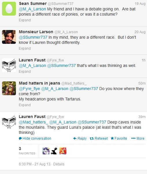 Bat Ponies - Lauren Faust