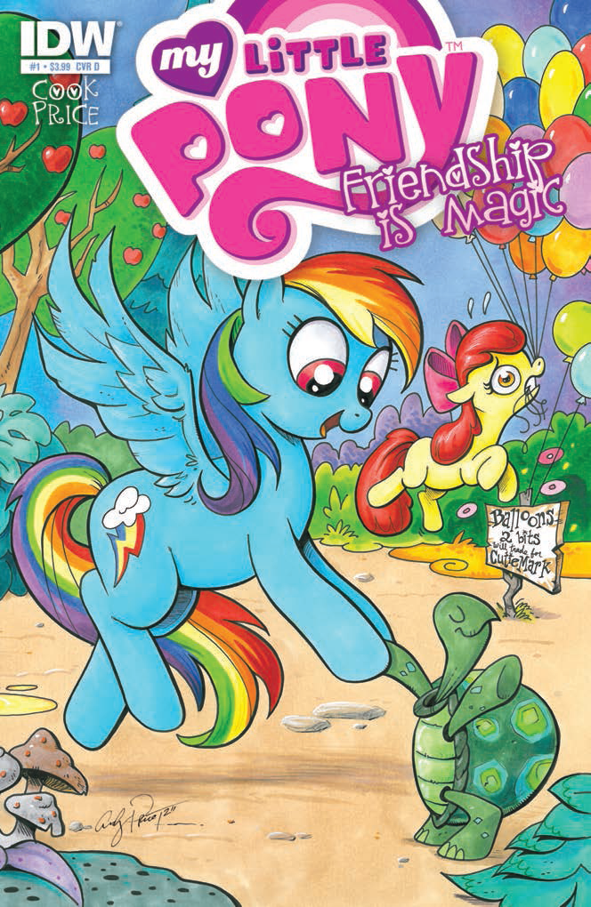 My Little Pony IDW 1 Cover Rainbow Dash