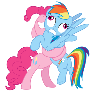 pinkie_pie_hugging_rainbowdash_by_tickleberrydude-d5wsmv4