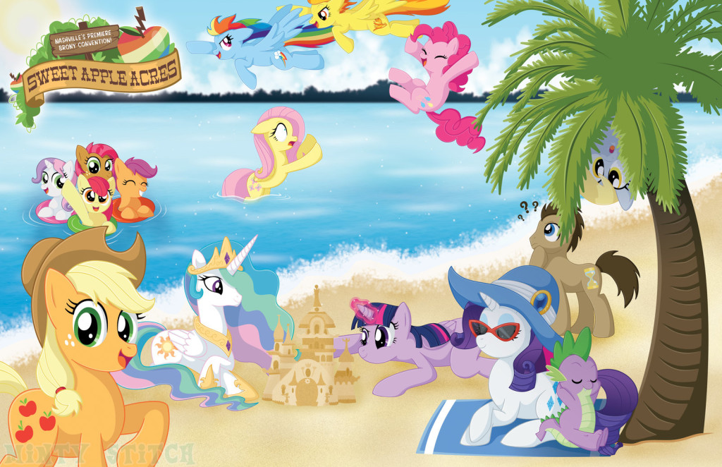 mane_6_and_friends_at_the_beach_by_thru_3rd_impact-d68o7y5