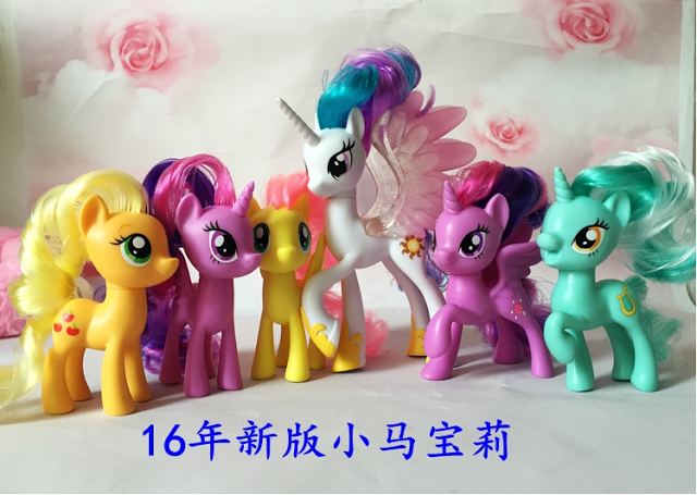 new-brushables-celestia-fluttershy-lyra-applejack-twilight-sparkle-models-7